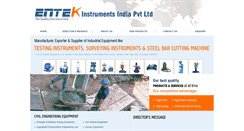 Desktop Screenshot of entekinstruments.com
